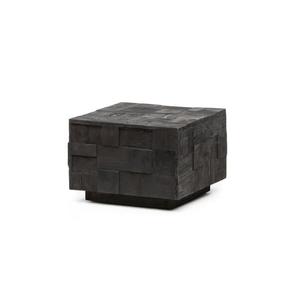 COFFEE TABLE CUBIC TEAK GOMMAIRE