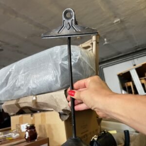 Fémcsíptető állványon antik 30 cm