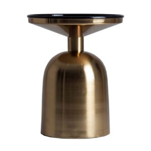 Garseten Dohányzó - Asztalka fekete /óarany - hosszúság 37 cm/szélesség 37 cm/magasság 46 cm Vical Home